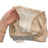 Neixiaoban Women's Underwear 3-Pack 100% Cotton A-Class 10A Antibacterial Gusset Bow Lace Mid-Waist Panties XL