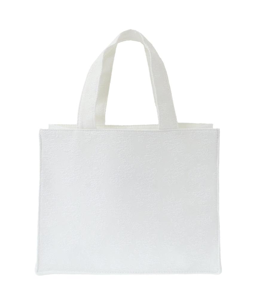 Maison de FLEUR Квадратная сумка-тоут Line Ribbon Jacquard, Белая, F Сумка-тоут, 08000481500