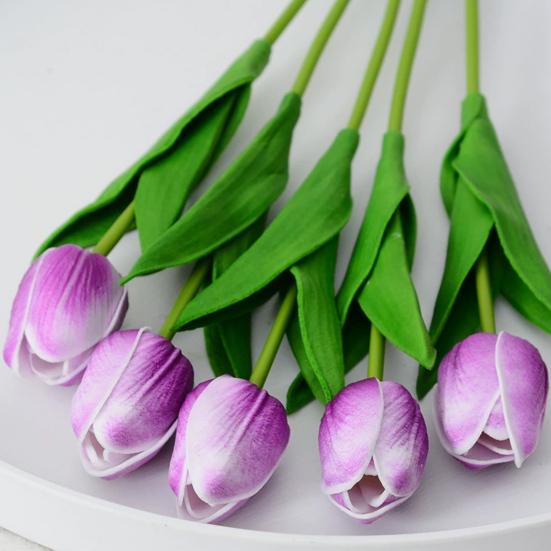 Искусственный тюльпан, реалистичный, многоразовый, красочный, поддельный цветок, свадебная вечеринка, домашний офис, центральный элемент стола, украшение из искусственных цветов