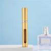 1pc 5ml Portable Perfume Bottle Mini Metal Sprayer Refillable Aluminum Empty Glass  Atomizer Travel Women Cosmetic Containers