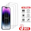3Pcs Tempered Glass For iPhone 14 13 12 11 15 Pro Max Screen Protector For iPhone 14 Plus 7 8 6S Plus SE2022 X XR Xs Max Glass