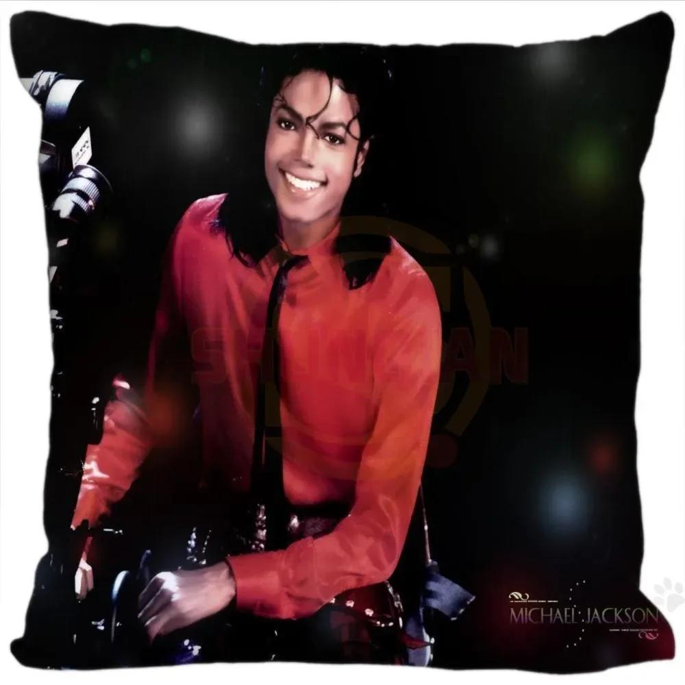 Наволочки с изображением суперзвезды Майкла Джексона, квадратные, на молнии, модные, наволочки с изображением суперзвезды Майкла Джексона, 20x20 см, 35x35 см, 40x40 см, прямая поставка