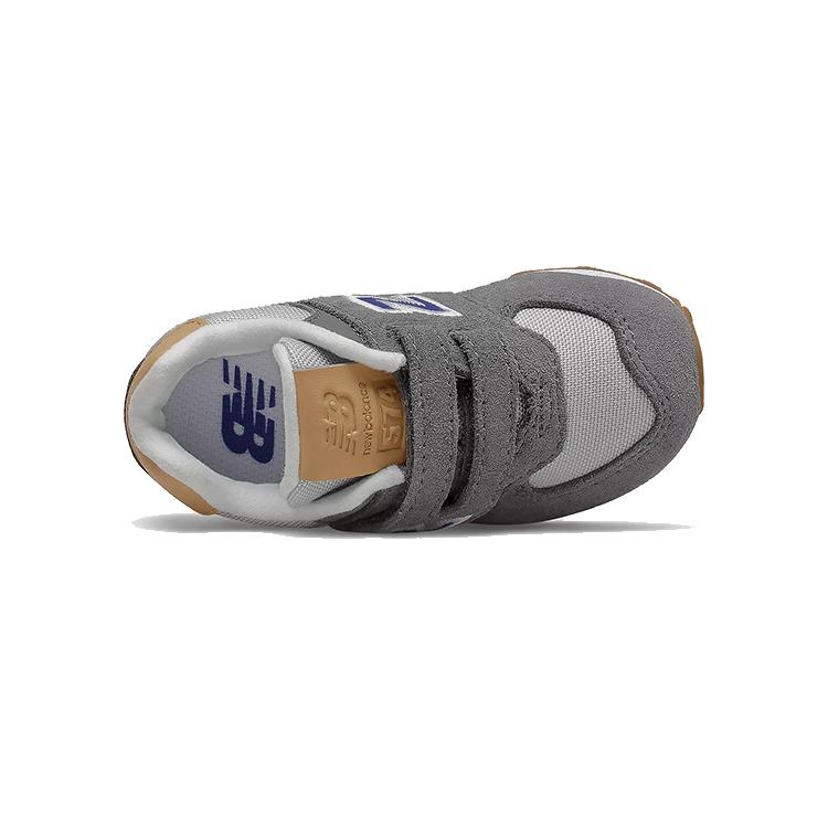 New Balance NB 574 Амортизирующие Износостойкие Дышащие Низкие Детские Кроссовки Замковый Серый Для Младенцев И Малышей IV574NA2