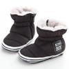 Winter Infant Snow Boots Baby Boy Girl Shoes Soft Sole Glitter Zipper First Walker Toddler Plush Lined Prewalker Newborn Fleece Boots 0-18M