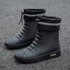 Waterproof Rain Boots for Men Rubber Shoes Fishing Husband Galoshes PVC Ankle Water Boots Man Work Safety Shoes Botas De Lluvia