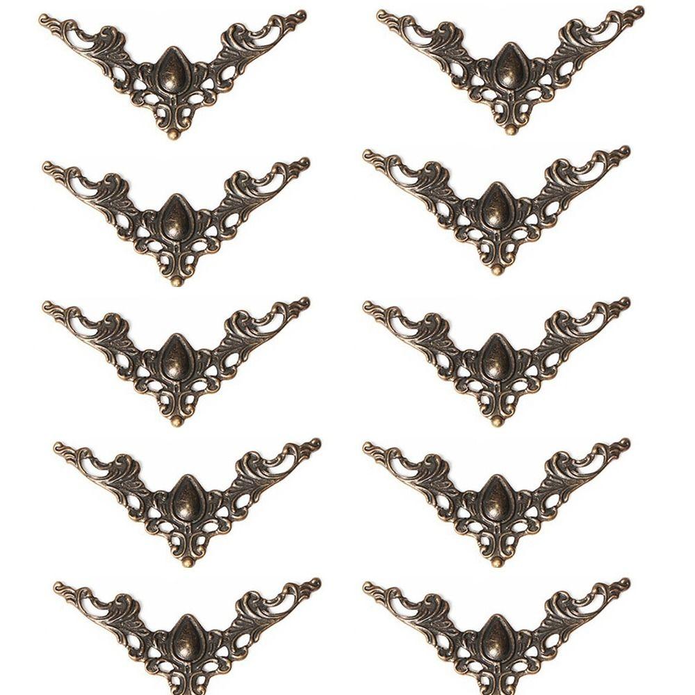 Бронзовый Скрапбук DIY Резной Золотой Угловой Протектор Орнамент Защита Мебели Угловые Кронштейны