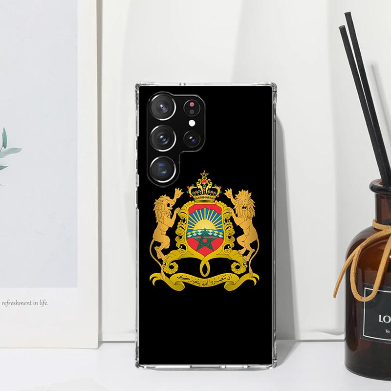 Чехол для телефона Флаг Марокко Для Samsung Galaxy S25 S24 S23 S22 Ultra S21 FE S20 Plus S10 + S10E Арт Fundas Задняя крышка S24 S23 S22 S2