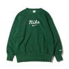 Letter Logo Print Round Neck Pullover Long Sleeve Sweatshirt Women Sweatshirt Green DZ4626-341