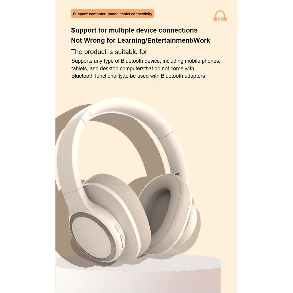 Наушники с активным шумоподавлением Беспроводные гарнитуры Bluetooth Активное шумоподавление с микрофоном Наушники для музыки Игровые спортивные наушники Складные P3960