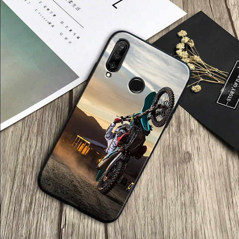 Чехол для телефона Huawei Nova 7i 3i 8i 11 12i 10 9 SE Y60 Y61 Y70 Y72 Y73 Y90 Y91 P20 P30 Pro P40 Lite с рисунком Мотоцикл для мотокросса