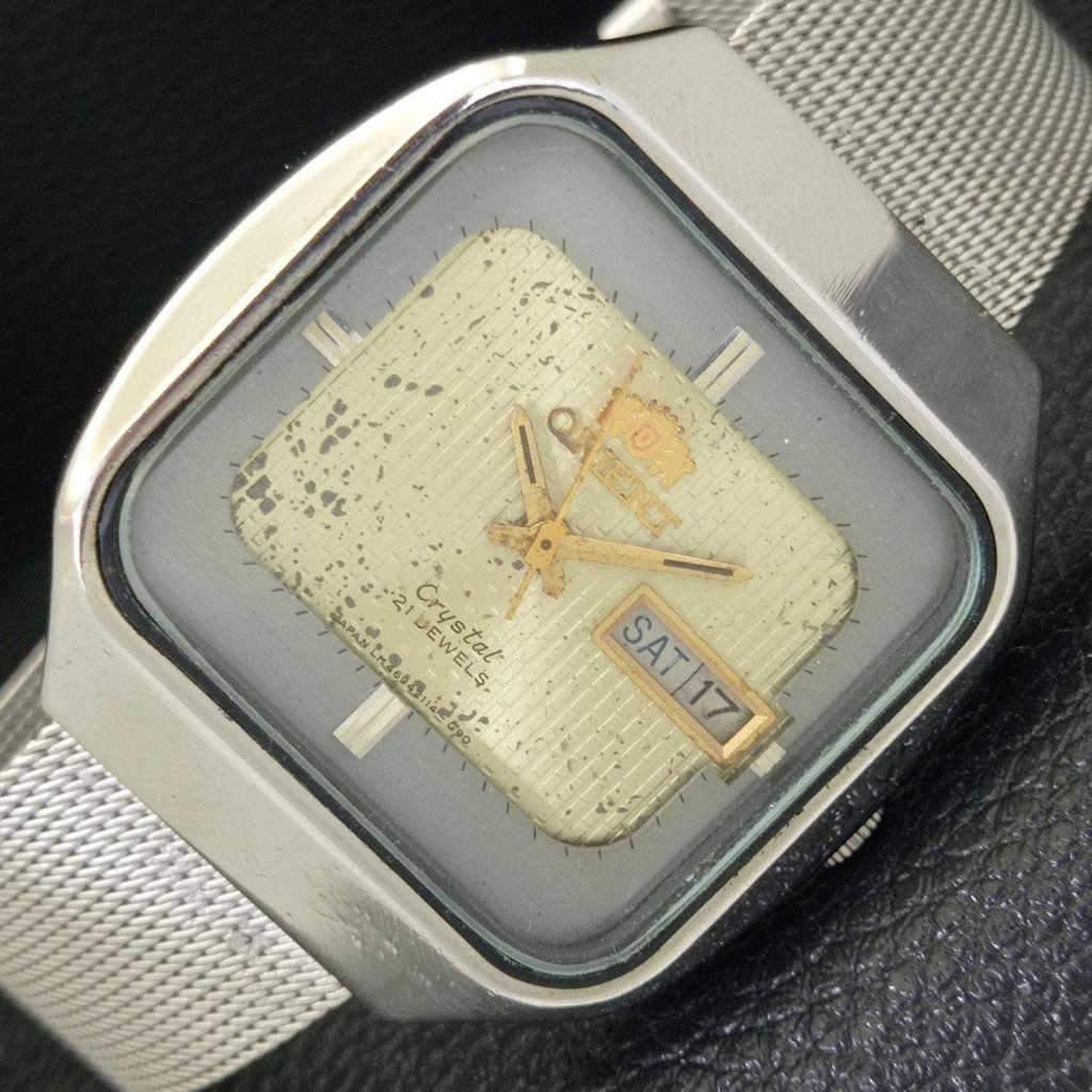 Б/У ВИНТАЖНЫЕ АВТОМАТИЧЕСКИЕ ЧАСЫ ORIENT CRYSTAL ЯПОНИЯ МУЖСКИЕ ОРИГИНАЛЬНЫЙ ЦИФЕРБЛАТ a702264-5