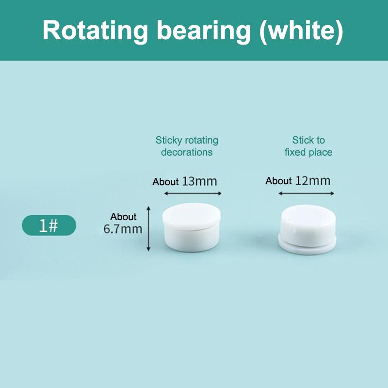 10Pcs Rotatable Transfer Bead Nail Decoration Spinning Nail Charms Manicure Rotating Jewelry Accessory Rotating Bearing