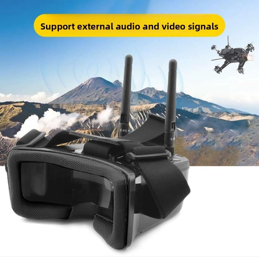 Мини FPV Очки 5.8ГГц 3 Дюйма 40 Каналов 480x320 LCD Экран 1200 мАч FPV Видео Шлем Очки с аккумулятором