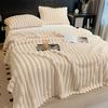 Luxury Velvet Blanket Ultra-Soft Pillow Cover Faux Fur Double-Sided Plush Comfort Pillowcase Pure Color Super Warm Sofa Bed Office Nap Winter Blanket