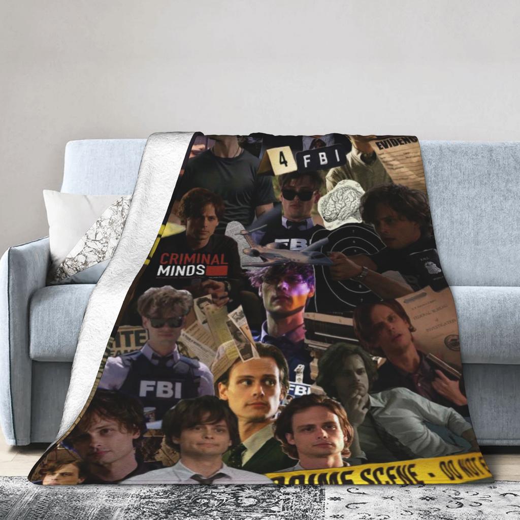 Супер Мягкое Одеяло-Плед Criminal Minds Спенсер Рид Премиальный Фланелевый Флис Легкое Постельное Одеяло Пушистое Плюшевое Покрывало