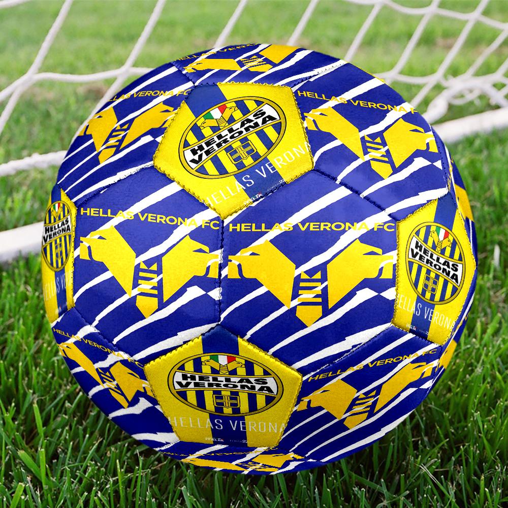 Hellas-Verona Crest Size 5 Soccer Balls, Anti-Slip, Protective Football, Outdoor Sport, a Unique Gift Suitable for him/her, Birthdays