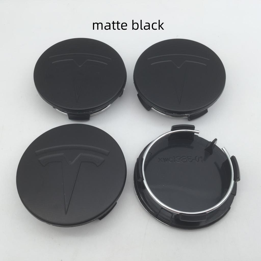 CJEY4 4pcs 57mm 56mm For Tesla Model 3 Model Y Model S X Car emblem Wheel hub Center Cap Badge covers Decals Styling accessories