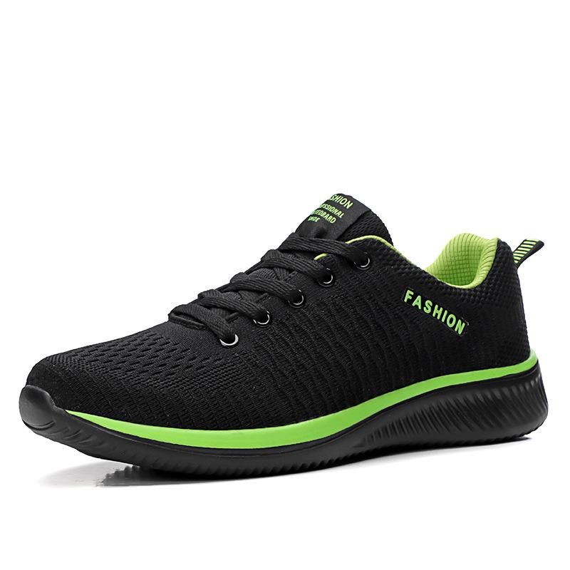 Распродажа Сломанный код Устранение утечек Мужские сетчатые дышащие повседневные спортивные туфли Легкие мягкие подошвы Студенческие кроссовки Рабочая обувь Тренд