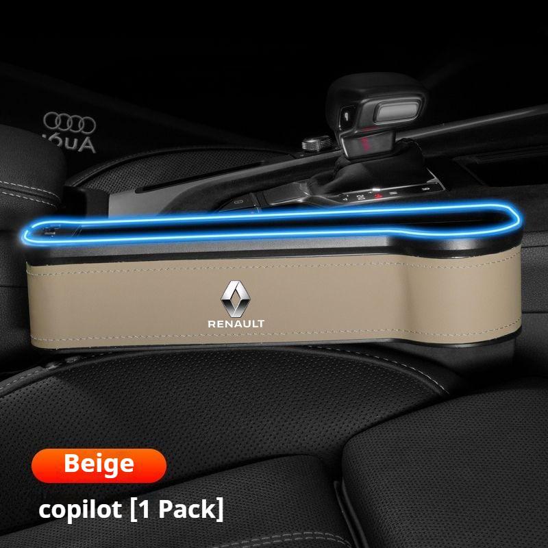 For Renault 2026 New Hub Caps Seat Side Storage Pocket for Car Seat Gap Filler Box For Renault Megane 2 3 Clio Scenic Duster Kap