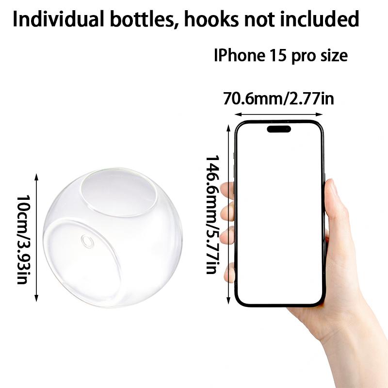 Полукруглая гидропонная настенная декоративная стеклянная ваза для офиса