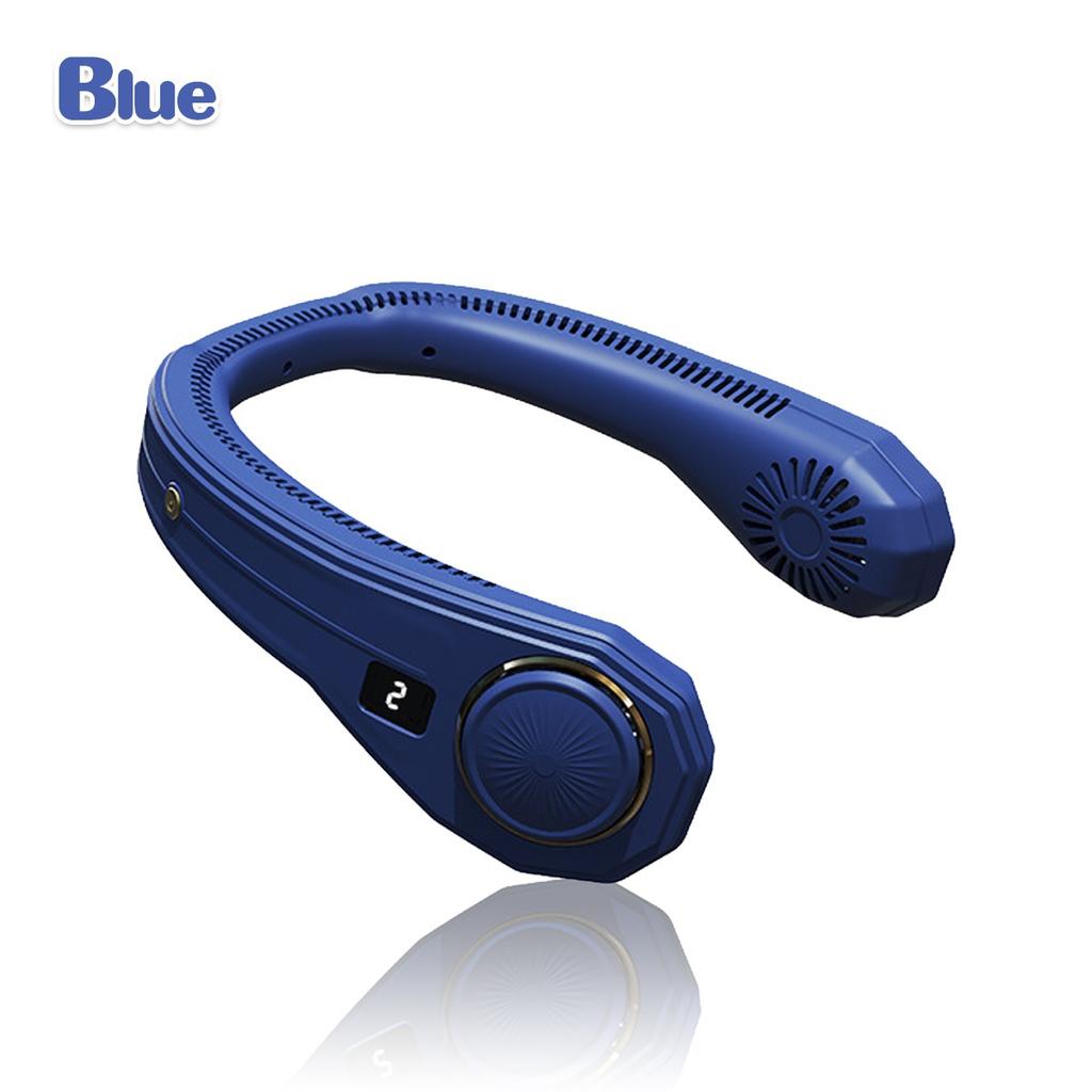 3 шестерни подвесной двойной охлаждающий вентилятор для шеи Mini USB портативный перезаряжаемый тихий вентилятор для путешествий на открытом воздухе в помещении вентилятор для шеи