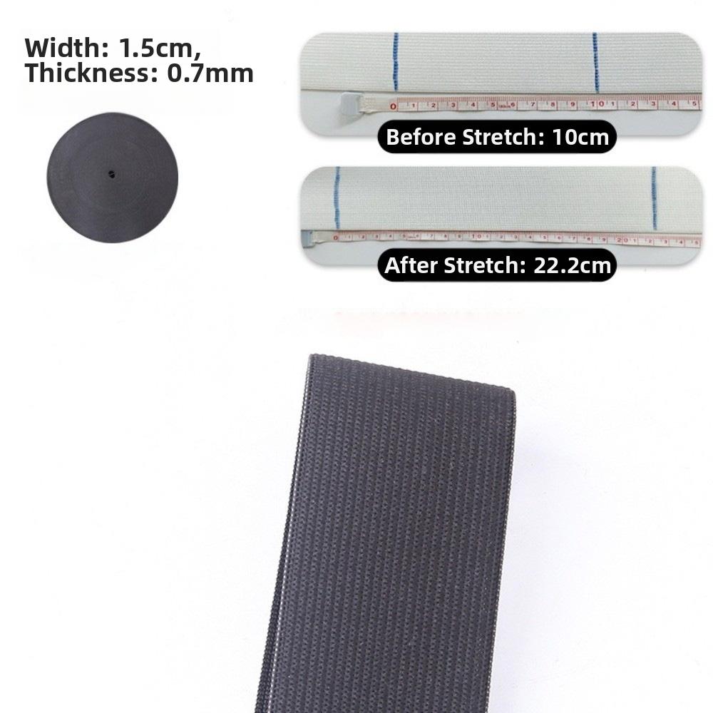1.5cm Width Flat Elastic Tape 40M Length Sewing Waist Elastic Garment Elastic Band Garment Making