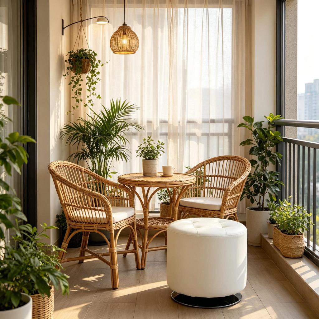 Lounge footrest stool, swivel stool, round footrest stool (only with 1 pc footrest stool)