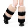 Elastic Openings Faux Fur Leg Warmers Soft and Fluffy Fur Boot Cuffs Fuzzy Boot Covers  Women's