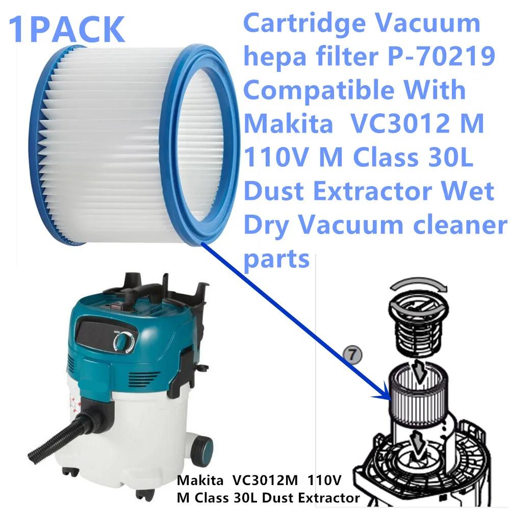 1 PCS Cartridge Vacuum hepa filter Compatible With Makita VC3012M 110V M Class 30L Dust Extractor Wet Dry Vacuum cleaner