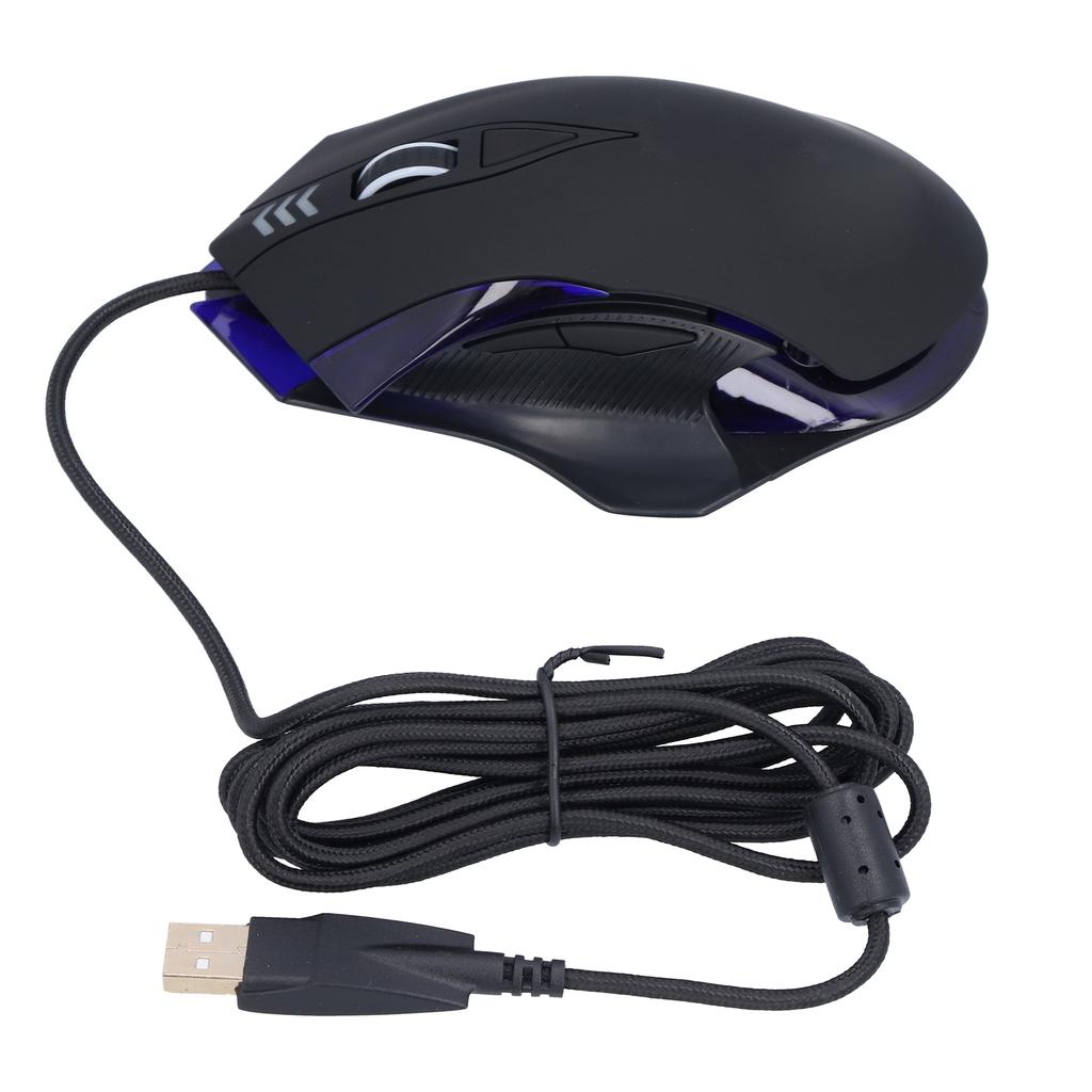 Игровая мышь USB Портативная Дышащая подсветка 4 уровня DPI Регулируемая Эргономичная Компьютерная мышь для ПК Ноутбука