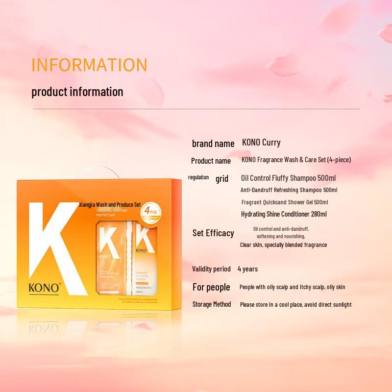 KONO Kali Anti-Dandruff Scented Hair & Body Care Gift Set