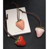 High-End Cute Strawberry Pendant: Fashionable 3D Bag Charm and Backpack Accessory for Couples