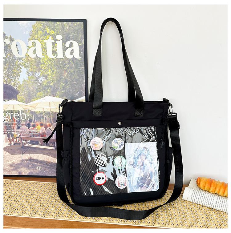 Простая прозрачная сумка для отдыха от боли, большая вместимость, сумка через плечо для отдыха и поездок на работу, универсальная сумка через плечо