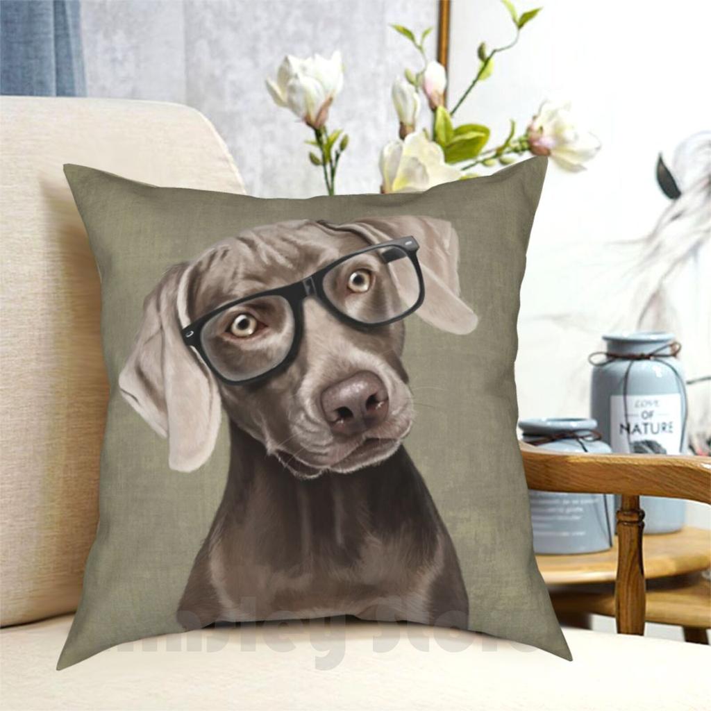 Mr Weimaraner Pillow Case Printed Home Soft Throw Pillow Pet Dog Cute Weimaraner Weimaraner Art French Weimaraner
