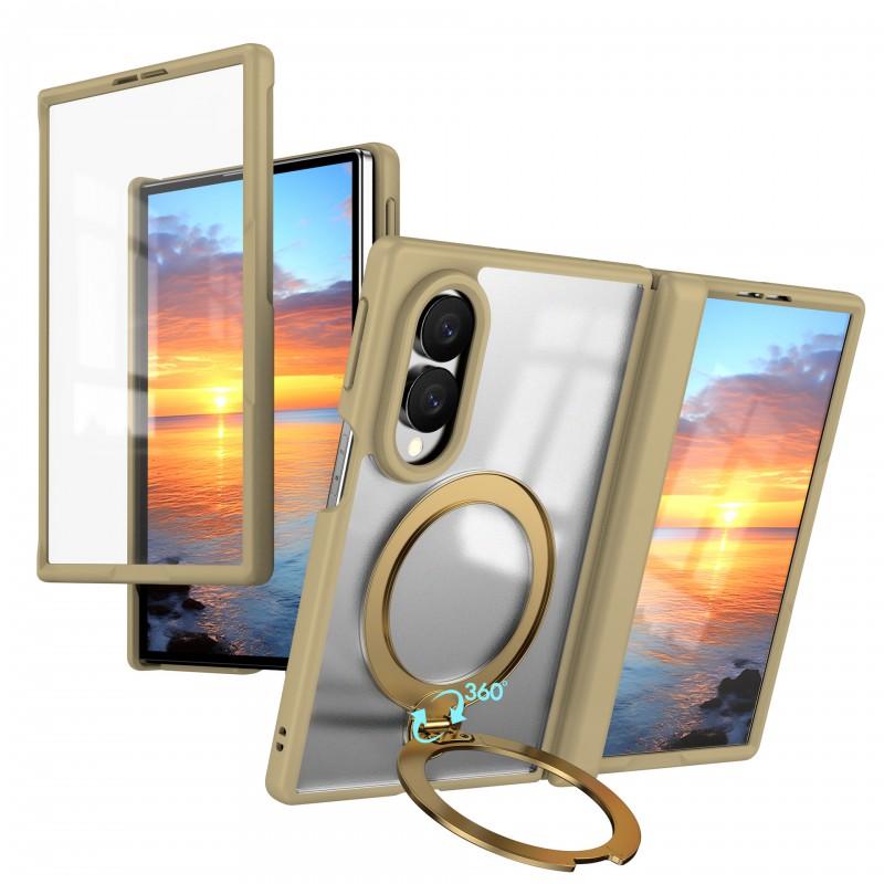 Magnetic 360 Rotating Kickstand Case Galaxy Z Fold 8 Ultra / 7 PC Hard Shell With Center Hinge
