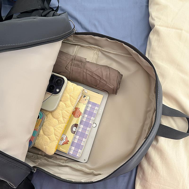 Bow Student School Bag Women's College Style Backpack Large Capacity Backpack