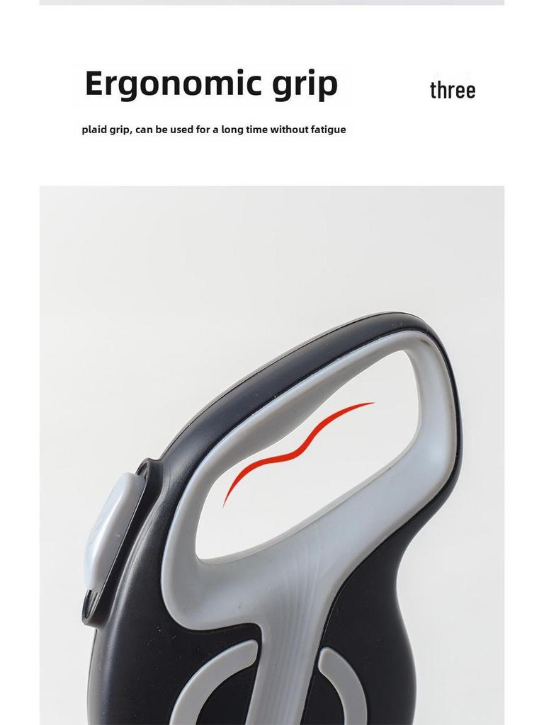 Светоотражающий выдвижной поводок для собак с резиновым покрытием для использования на открытом воздухе