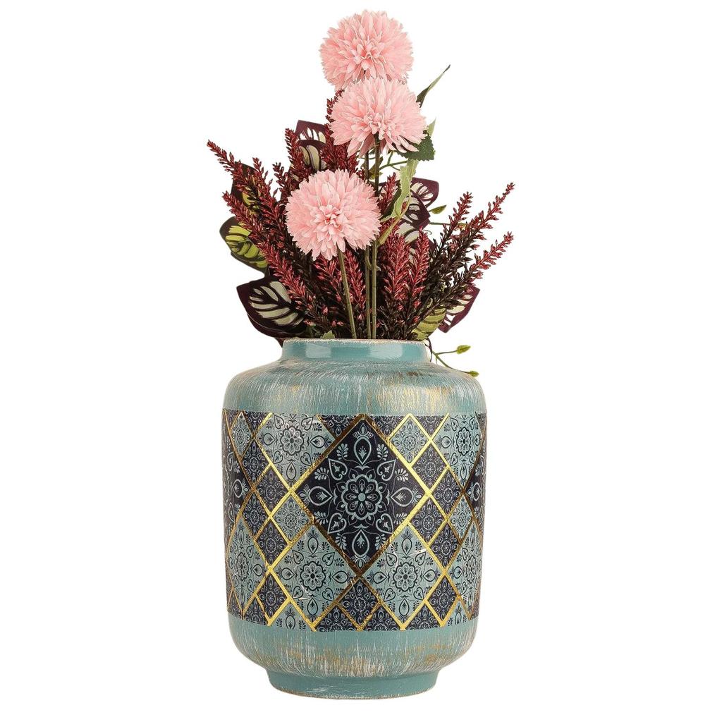 Керамическая ваза ручной работы Enchante – декоративная ваза ручной работы с золотыми деталями
