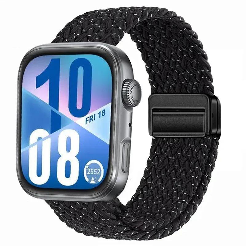 Магнитный плетеный ремешок для Huawei Watch Fit 4 Pro 3 Нейлоновая петля Браслет для спорта для Huawei Fit3 Fit4 4Pro Аксессуары для ремешка