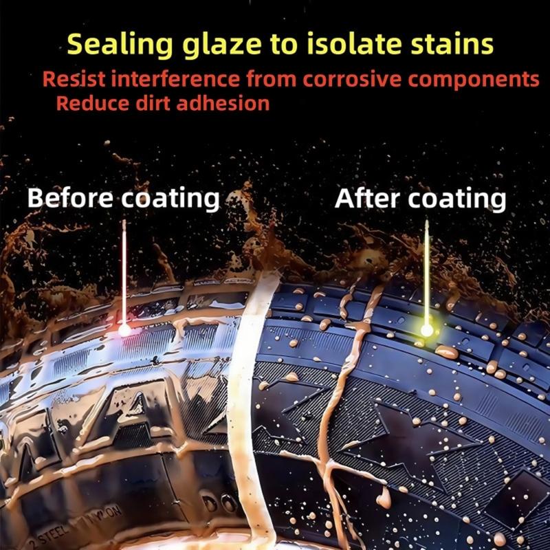 Воск для обновления резины для различных поверхностей 50 г Быстрое нанесение Состав для очистки шин для мотоциклетных шин и ухода за автомобилем
