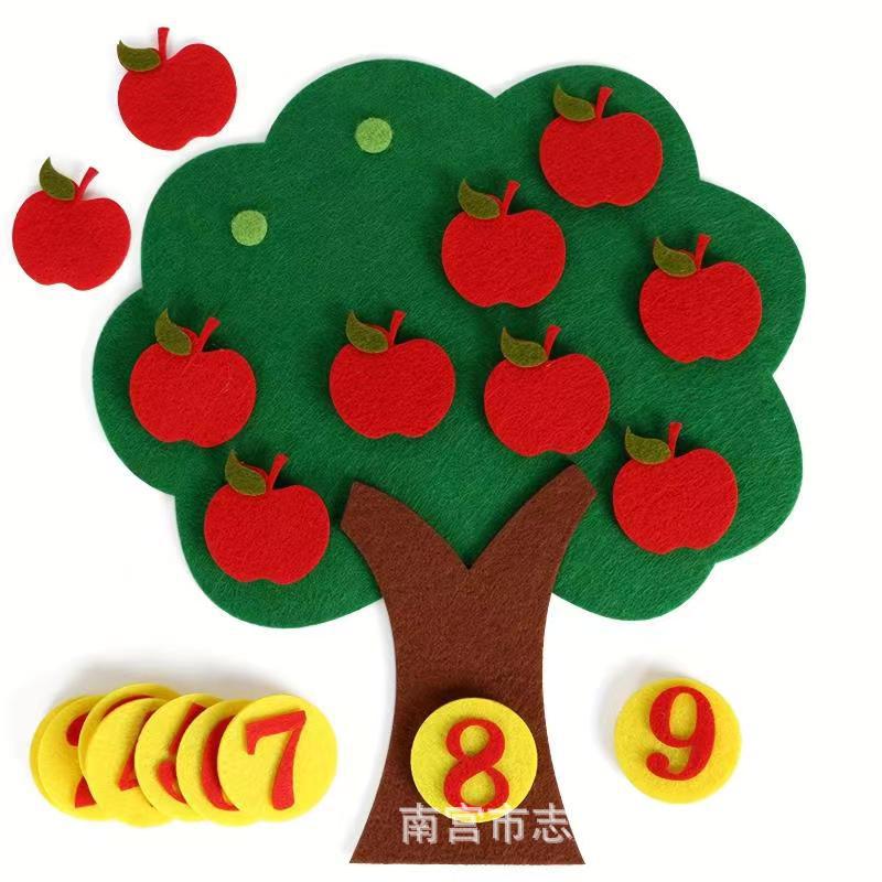 Children'S Felt Early Education Cloth Book 3D Three-Dimensional Rainbow Book Kindergarten Color Cartoon Felt Book Educational Toy Book