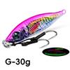 1PC 30/40G 3D Printed Iron Plate Lure Bait Bionic Fish Scale Coating Fluorescent Long-Range Metal Bait For Bass And Mandarin Fish