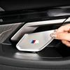 BBJA8 Car Inner Door Handle Bowl Metal Protective Sticker Anti-Scratch Trim Cover Accessories For BMW 3 5 series X1 X2 iX1 X5 X6 X7 M2