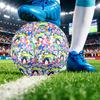 Sonic Printed Size 5 Standard Football, Waterproof PU Training Soccer Ball for Outdoor Sports