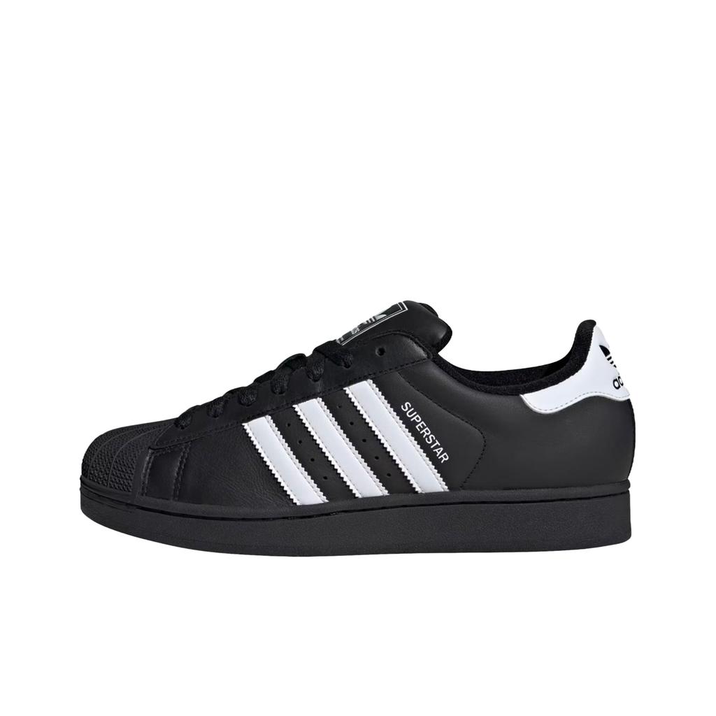 adidas Originals Superstar 2 Темная ночь Потертость устойчивые Низкие кеды для скейтбординга Унисекс Черный Белый JI0079(Команда1514-)