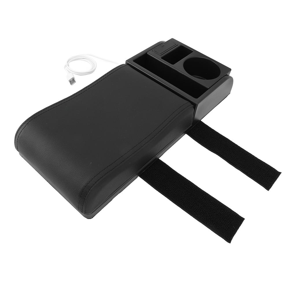 Автомобильная подушка-подлокотник на центральную консоль с USB-интерфейсом, многофункциональная, с отсеком для хранения, для автомобилей