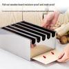 Stainless Steel 5-Compartment Covered Knife Storage Box