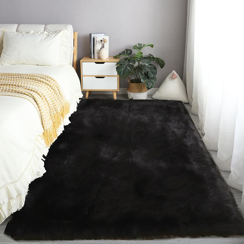 Ковер для спальни, волосатые розовые детские коврики для комнаты, детский напольный коврик, моющиеся нескользящие коврики для ног, пушистый меховой ковер