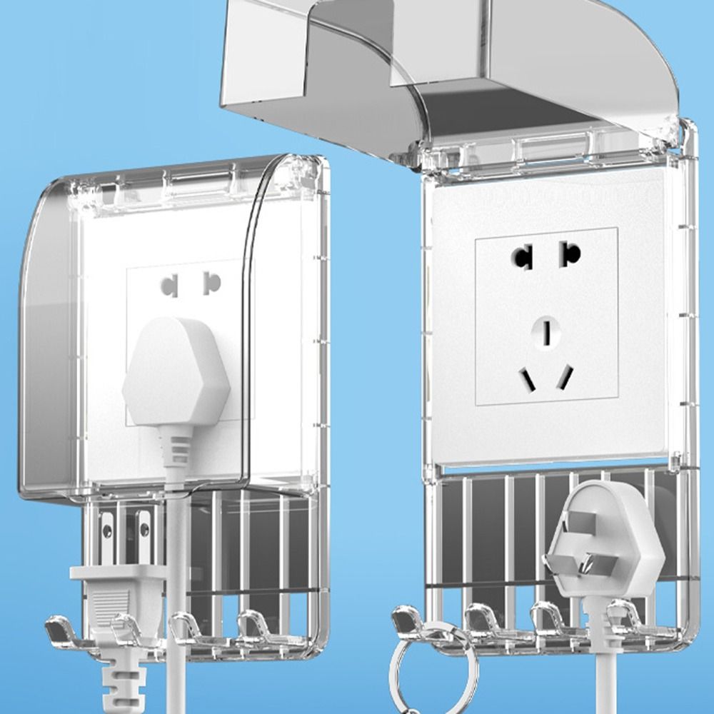 Waterproof Switch Protective Cover with Hook Switch Waterproof Cover for Bathroom
