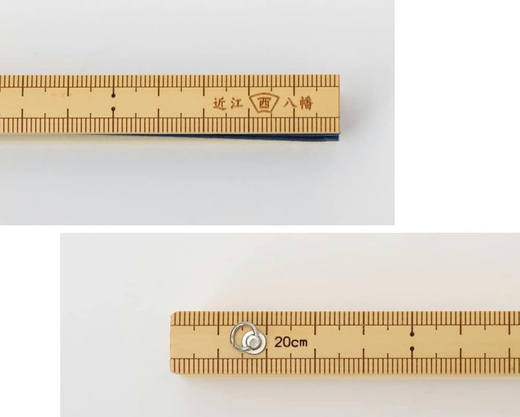 Nishikawa Shouroku Shoten Ruler Paulownia Wood Box with Fan Stylish and Unique Perfect Gift for Day for Men Fan/Bamboo, Pouch, Design, Father's (Navy)